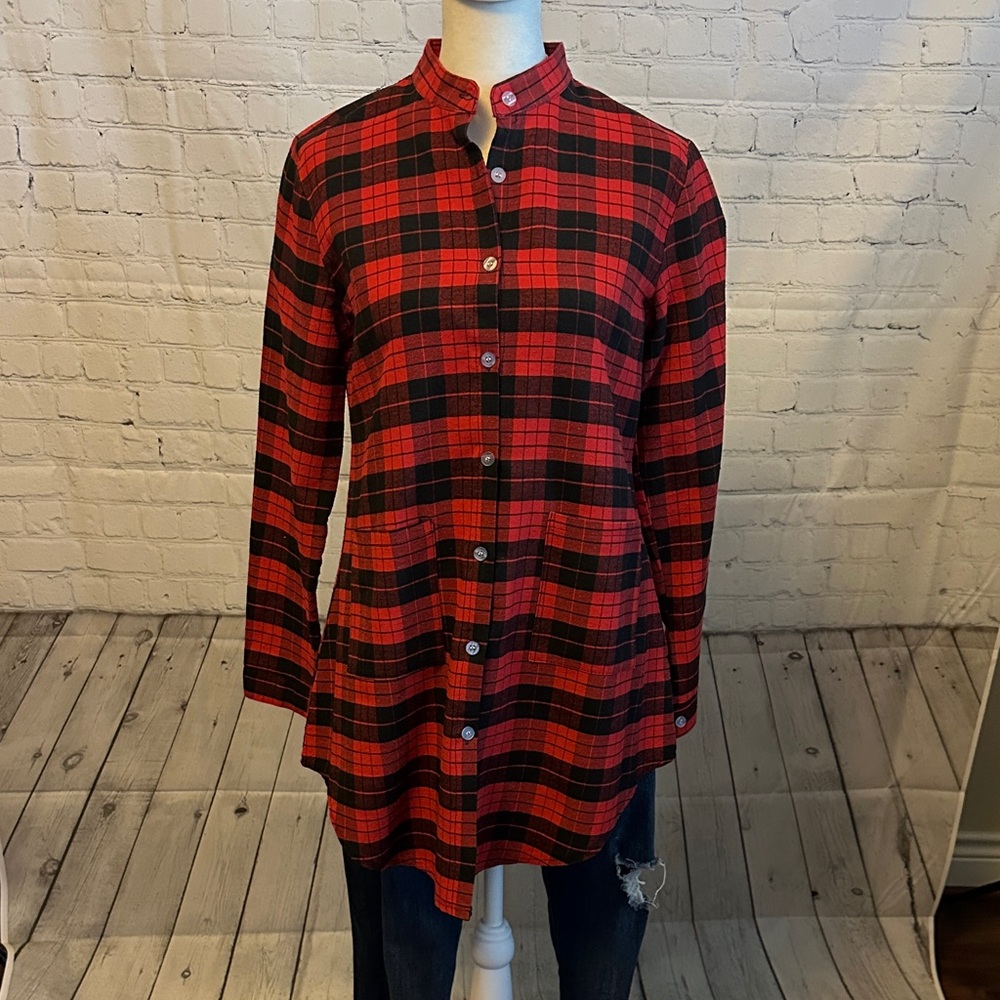 Red and Black Plaid Women’s Shirt